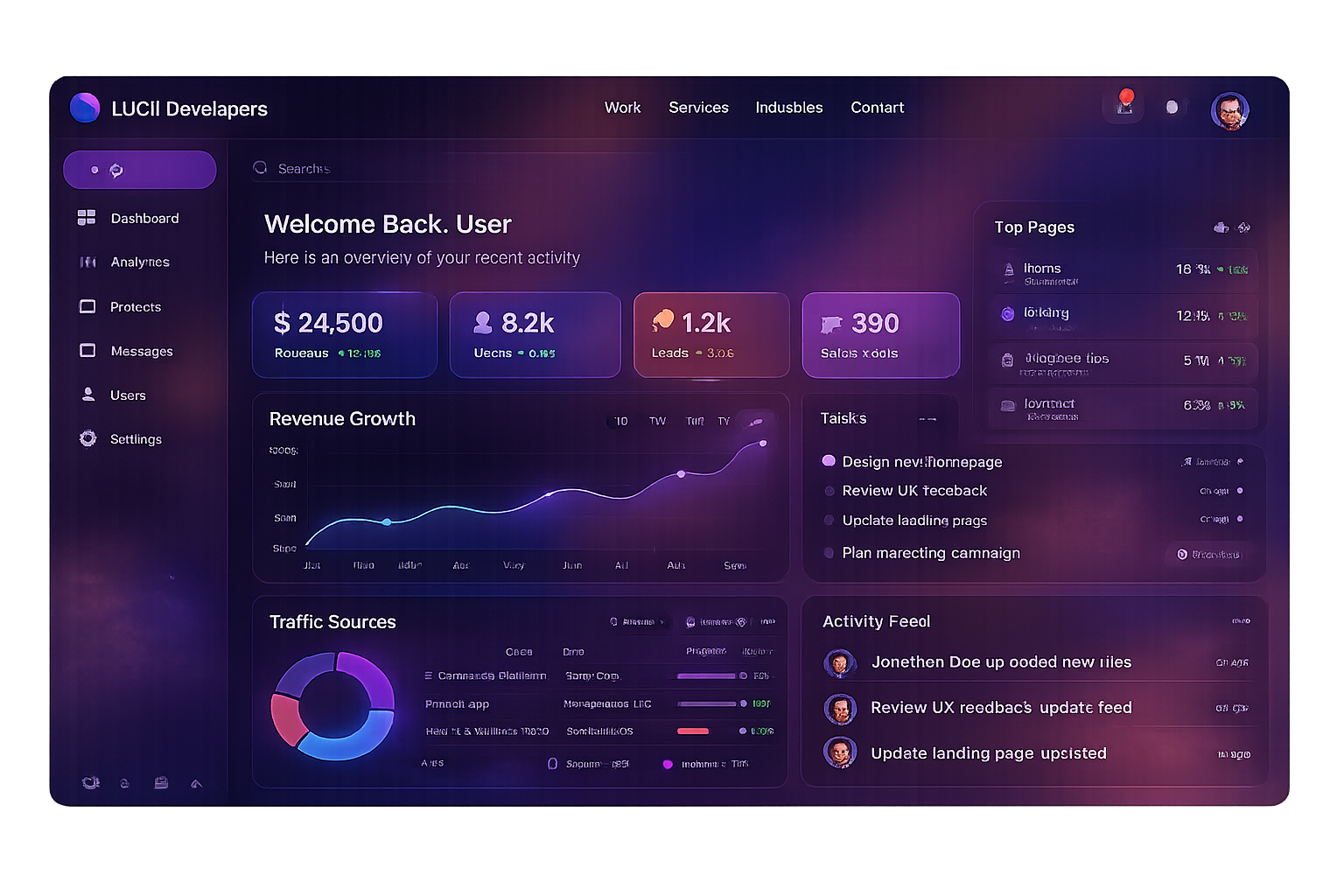 dashboard mockup